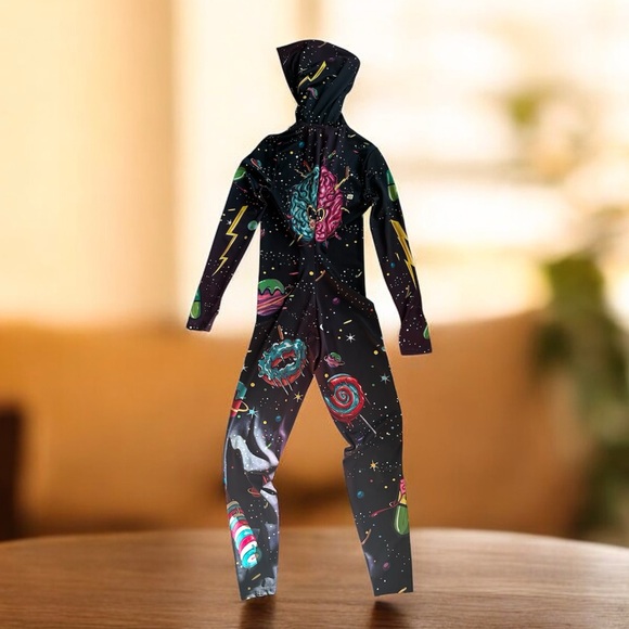 Badinka Galaxy Candy Long Sleeve one Piece -NWOT - Picture 2 of 5